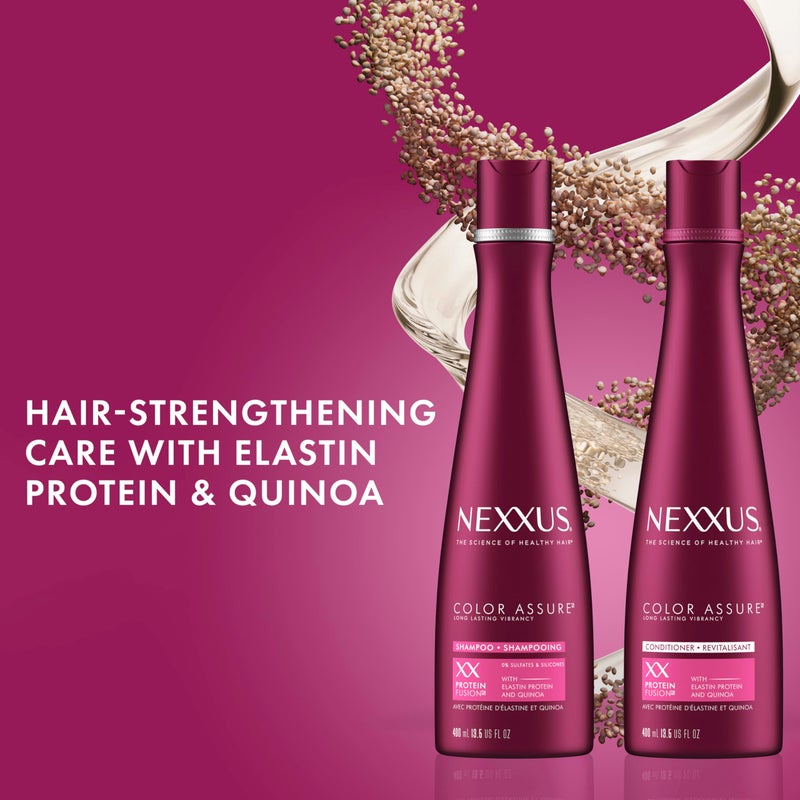 Nexxus Color Assure Shampoo ProteinFusion Twin Pack For Colored Hair Enhanced Color Vibrancy Sulfate-free & Silicone-free 13.5 oz - Image 2