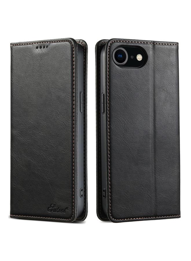 The Bros Case For iPhone 7 / 8 / SE 2022 J02 Oil Wax Wallet Leather Phone Case