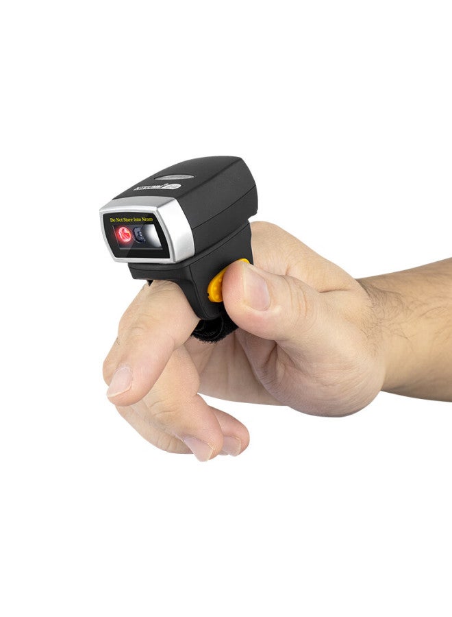 Nteumm Wireless 2d Bluetooth Scanner Gun Wearable Portable Ring King, Supermarket Cashier Payment Scanner, Warehouse Express Logistics Barcode Universal Scanner Gun Z8 - Image 1