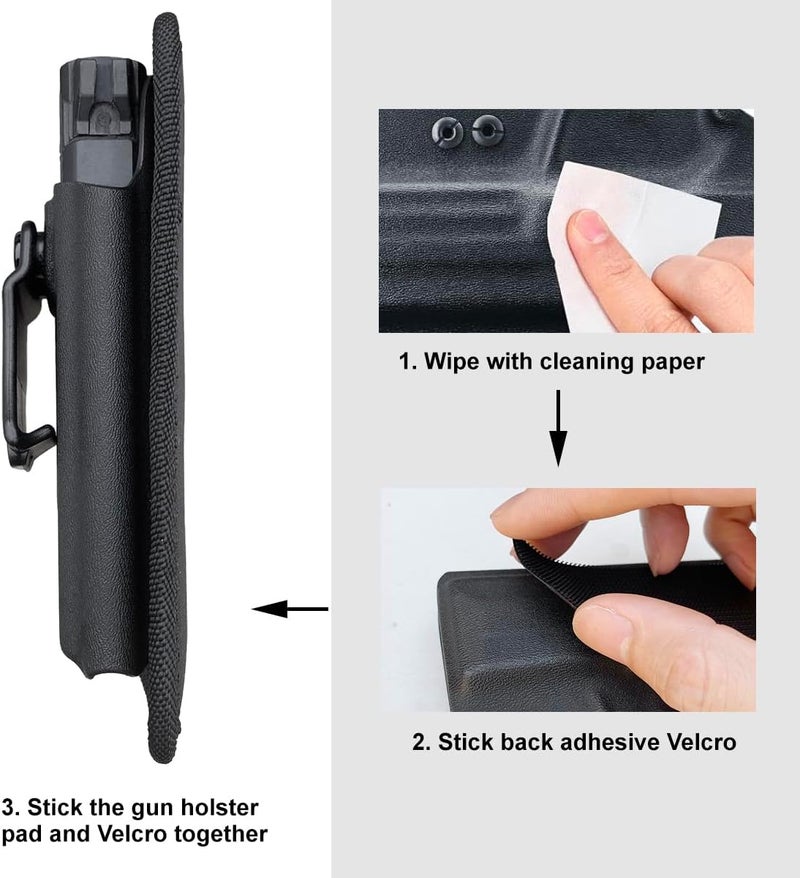 POLE.CRAFT IWB Kydex Holster Custom Fits: Glock 43 / Glock 43X - Inside Waistband Carry Holster - Adj. Cant Retention - Cover Mag-Button - No Wear - No Jitter - Image 3