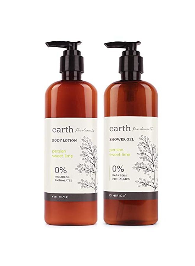 KIMIRICA Earth Shower Gel And Body Lotion Bath Care Duo With Zestful Balsam And Frankincense (290Ml | 290Ml) - Image 2