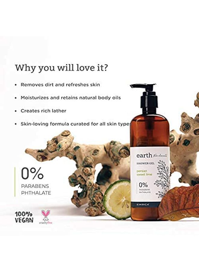 KIMIRICA Earth Shower Gel And Body Lotion Bath Care Duo With Zestful Balsam And Frankincense (290Ml | 290Ml) - Image 3