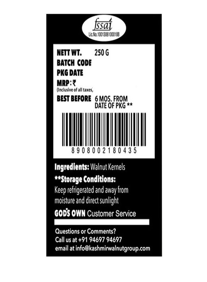 Go Organic Light Halves Whole Walnuts Kernels Without Shell Walnuts 250g x 4, 1kg|Akhrot Giri | Organic, Without Shell | Healthy Dry Fruits for Snacking & Baking - Image 5