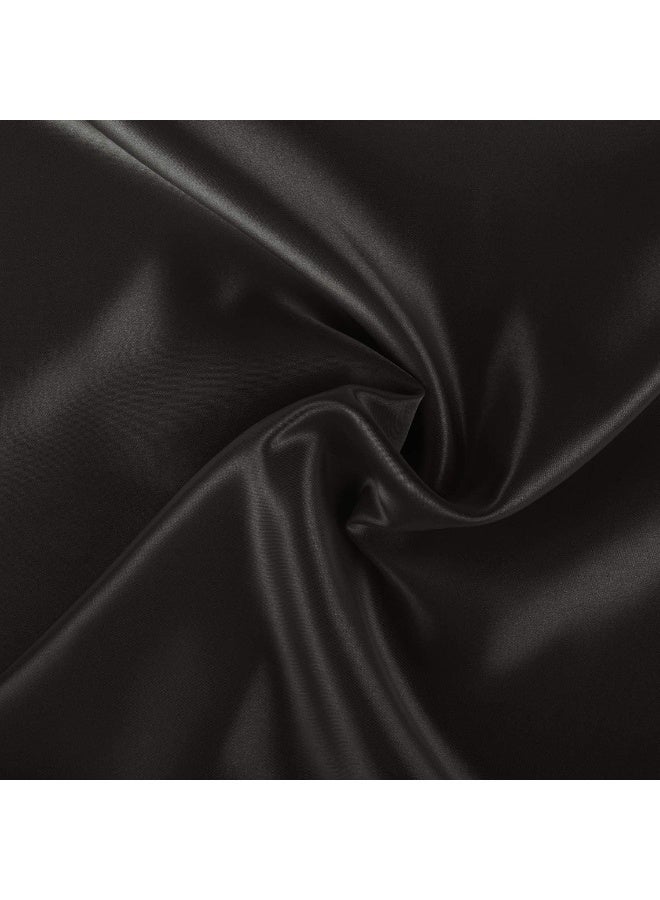 SHOPBEDDING Black Satin Pillowcase for Hair and Skin, Silk Pillowcase Black 2 Pack, Luxury Satin Pillowcases with Zipper Closure, Satin Pillow Case Cover Standard Satin Silk Pillowcase for Hair & Skin - Image 5