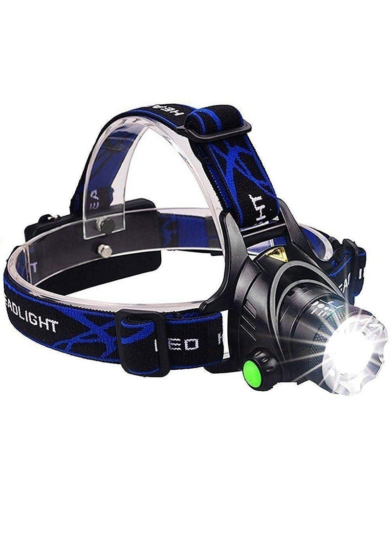 Care4 Care 4 Super Bright Headlamp Light Rechargeable Head Torch Hands Free Head Flashlight LED Lamp Water Resistant Drop Resistant Head Lamp Spotlight for Camping Fishing Running Cycling Multicolor  - Image 1