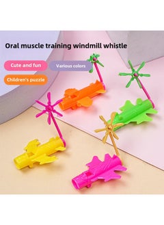 Generic Cartoon Windmill Whistle Parent-Child Interactive Children's Toy Kindergarten Gift Creative Push-Sweep Code Activity Small Gift-Specifications:Windmill Whistle  - Image 1