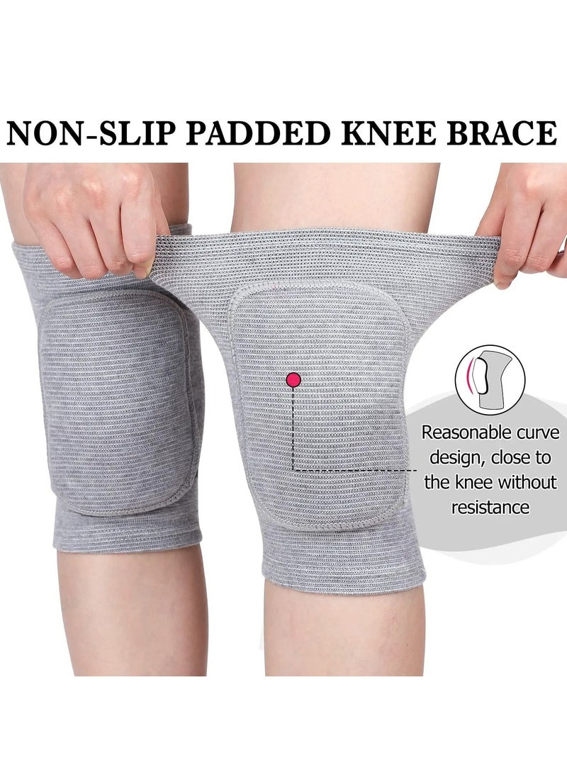 KASTWAVE - 3 Pairs Dance Knee Pad Volleyball Knee Pads, with Sponge Knee Protector Guards, for Adult Kids Sports Dance Football Gym Skating Yoga Pole Floor Dance Non-slip Elastic Padded Knee Brace Support - Image 1