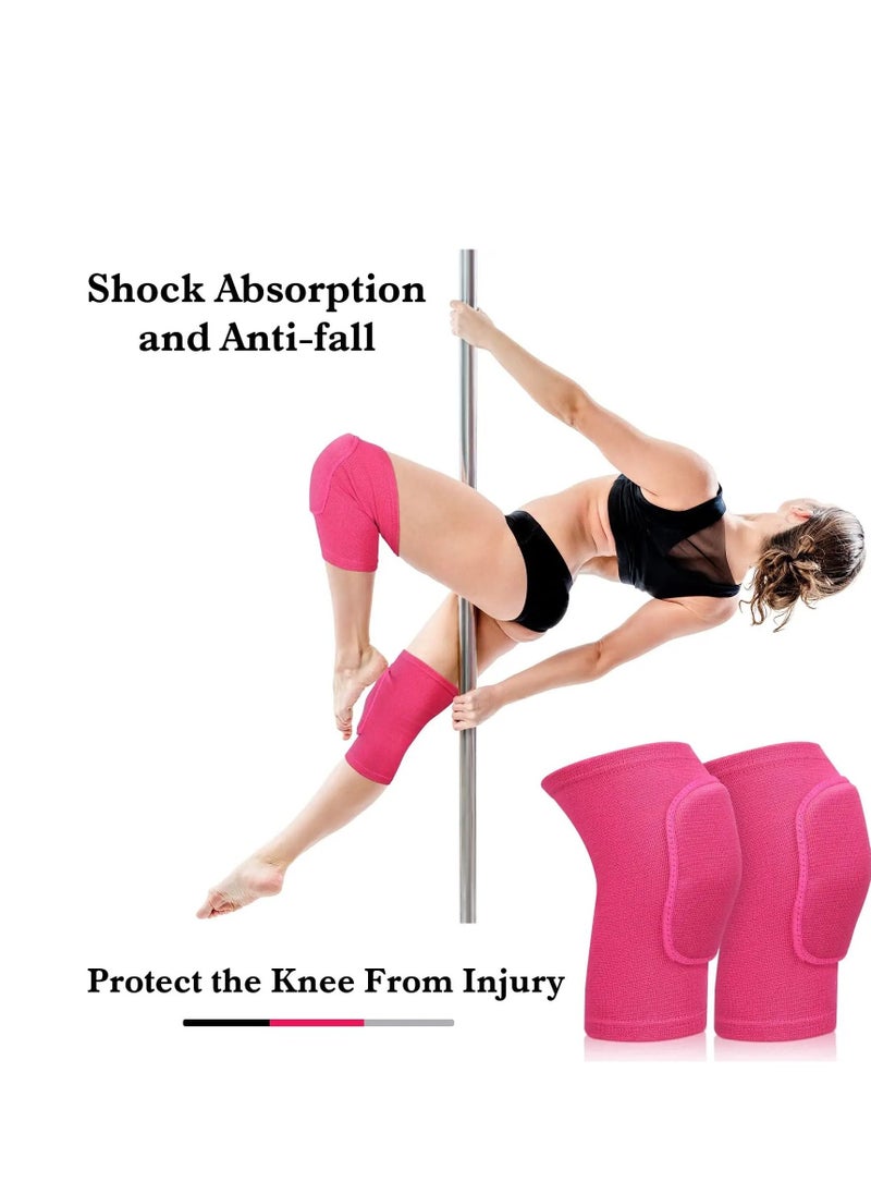 KASTWAVE - 3 Pairs Dance Knee Pad Volleyball Knee Pads, with Sponge Knee Protector Guards, for Adult Kids Sports Dance Football Gym Skating Yoga Pole Floor Dance Non-slip Elastic Padded Knee Brace Support - Image 1