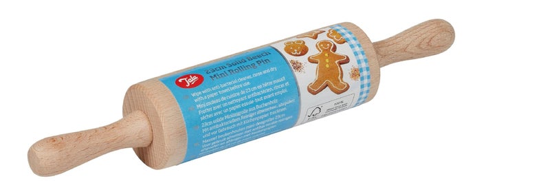 تالا Tala Mini Rolling Pin Compact Beechwood Rolling Pin for Baking, Pastry, Dough & Craft, Perfect for Kids and Young Bakers - Image 1