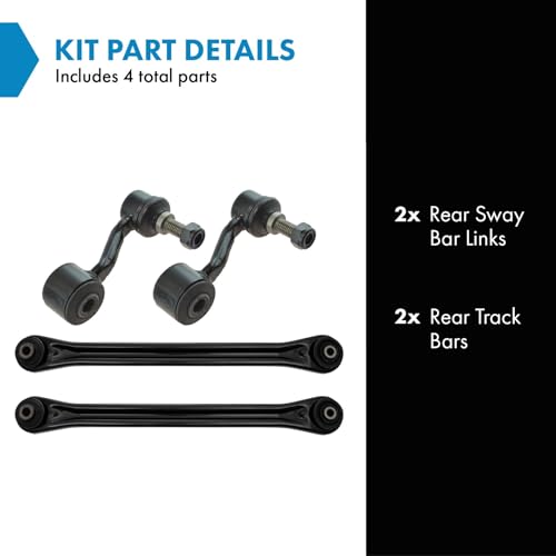 TRQ Rear Suspension Kit Sway Bar Stabilizer Link Track Bar Compatible with 2007-2009 Chrysler Aspen 2004-2009 Dodge Durango - Image 2