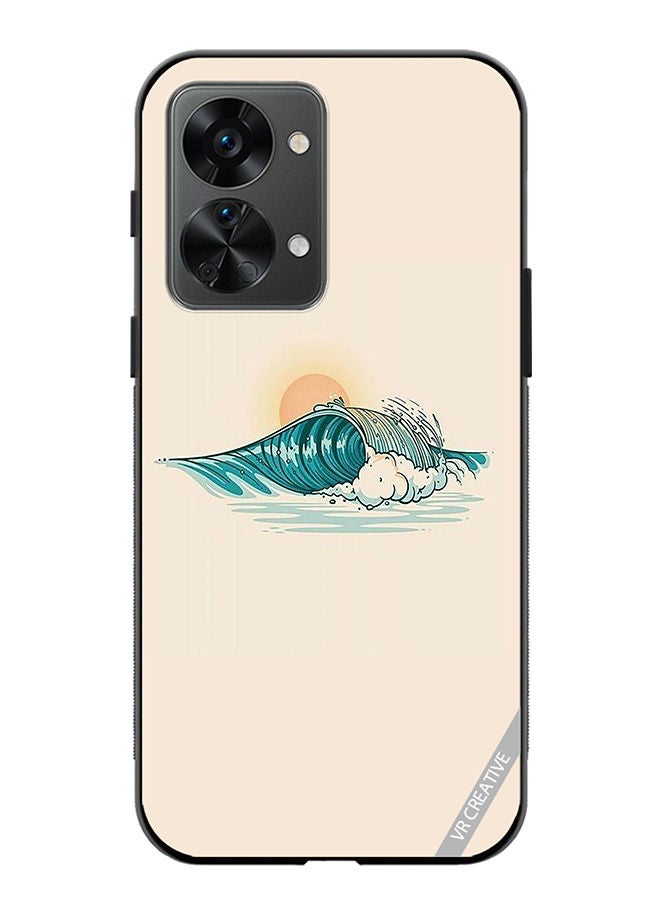 VR CREATIVE Protective Case Cover For OnePlus Nord 2T Waves Design Multicolour - Image 1