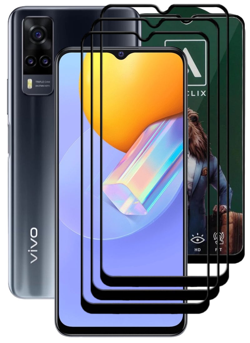 ACLIX 3 Pieces Antistatic ESD Dustproof Premium Quality High Definition Tempered Glass Screen Protector Designed For vivo Y31 - Image 1
