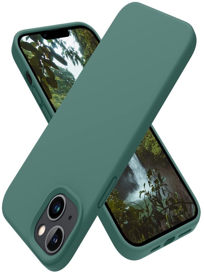 OTOFLY Designed for iPhone 14 Plus Case, Silicone Shockproof Slim Thin Phone Case for iPhone 14 Plus 6.7 inch （Pine Green） - Image 1