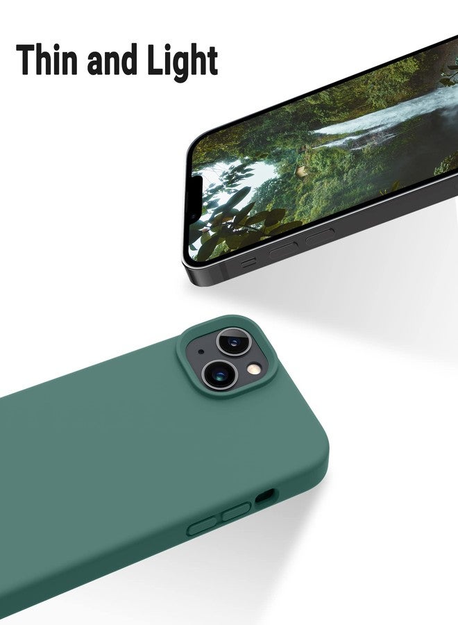 OTOFLY Designed for iPhone 14 Plus Case, Silicone Shockproof Slim Thin Phone Case for iPhone 14 Plus 6.7 inch （Pine Green） - Image 4