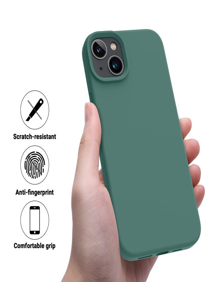 OTOFLY Designed for iPhone 14 Plus Case, Silicone Shockproof Slim Thin Phone Case for iPhone 14 Plus 6.7 inch （Pine Green） - Image 5