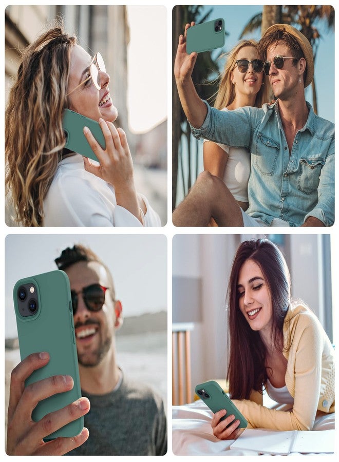 OTOFLY Designed for iPhone 14 Plus Case, Silicone Shockproof Slim Thin Phone Case for iPhone 14 Plus 6.7 inch （Pine Green） - Image 2