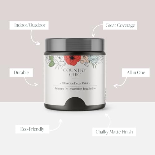 Country Chic Paint Country Chic All-in-One Chalk Paint for Furniture, Cabinets, Home Decor, Eco-Friendly, Matte Finish, Built-In Primer & Top Coat for Wood, Metal - Dark Roast (Dark Brown) - 4 oz (118 ml) - Image 2