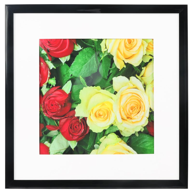 Medog 12x12 Picture Frame  Display Pictures 8x8 with Mat or 12x12 Without Mat for Certificate Poster and Photo Wall Hanging Photo Frame  Black  1 Pack - Image 1
