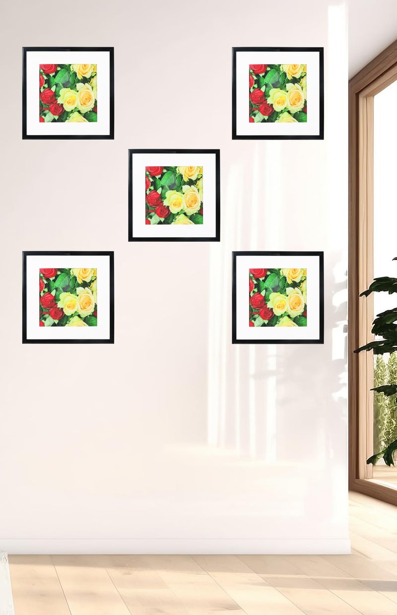 Medog 12x12 Picture Frame  Display Pictures 8x8 with Mat or 12x12 Without Mat for Certificate Poster and Photo Wall Hanging Photo Frame  Black  1 Pack - Image 5