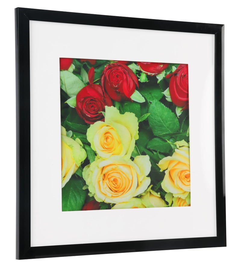 Medog 12x12 Picture Frame  Display Pictures 8x8 with Mat or 12x12 Without Mat for Certificate Poster and Photo Wall Hanging Photo Frame  Black  1 Pack - Image 2