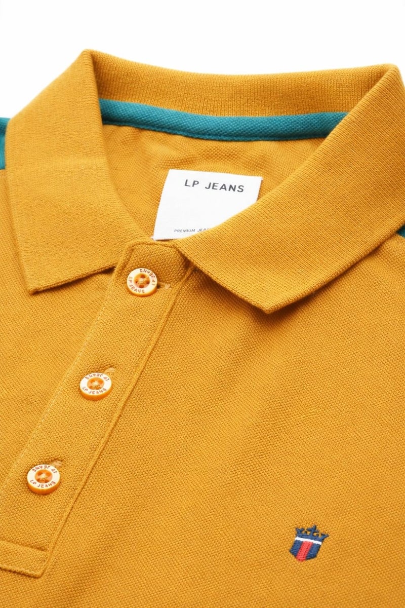 LOUIS PHILIPPE قميص قطني صلب ضيق من لويس فيليب للرجال (Lrkpnslfl27759_Yellow) - Image 5