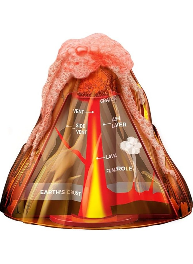 4M KidzLabs Table Top Volcano – DIY Eruption Science Kit for Kids – Mini Volcano Model with Safe Chemical Reaction – Educational STEM Toy for Ages 8+ | 00-03465 - Image 2