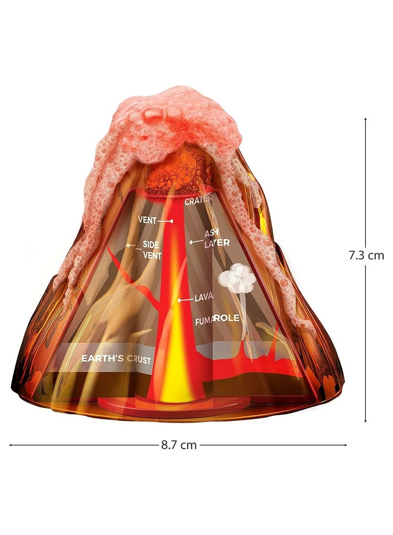 4M KidzLabs Table Top Volcano – DIY Eruption Science Kit for Kids – Mini Volcano Model with Safe Chemical Reaction – Educational STEM Toy for Ages 8+ | 00-03465 - Image 3
