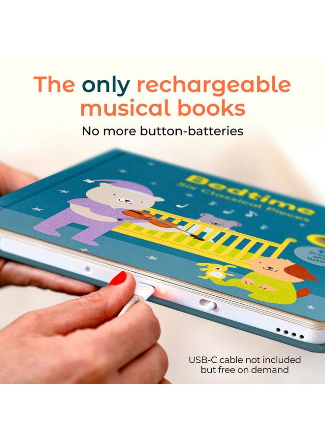 Cali's Books Cali's Books Bedtime Musical Book for Babies and Toddlers 1-3 - USB-C Rechargeable - 6 Classical and Relaxing Pieces | Sound Book for Sleep & Relaxation  - Image 2
