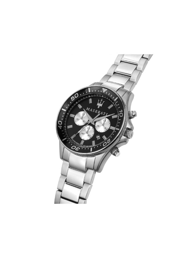 Maserati - Maserati Men's Sfida Collection Stainless Steel Silver PVD Watch with Stainless Steel Bracelet - R8873640005 - Image 1