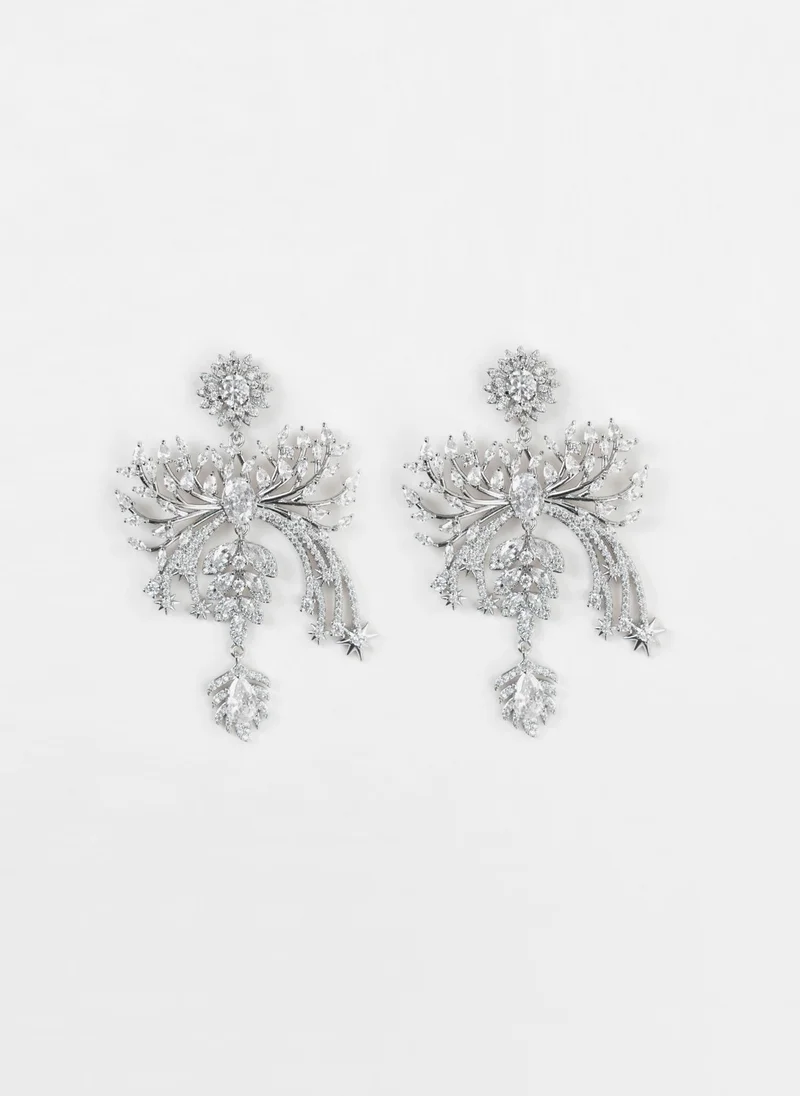 Lichi  Intricate stud earrings with different-sized stones for Women | Best Price UAE