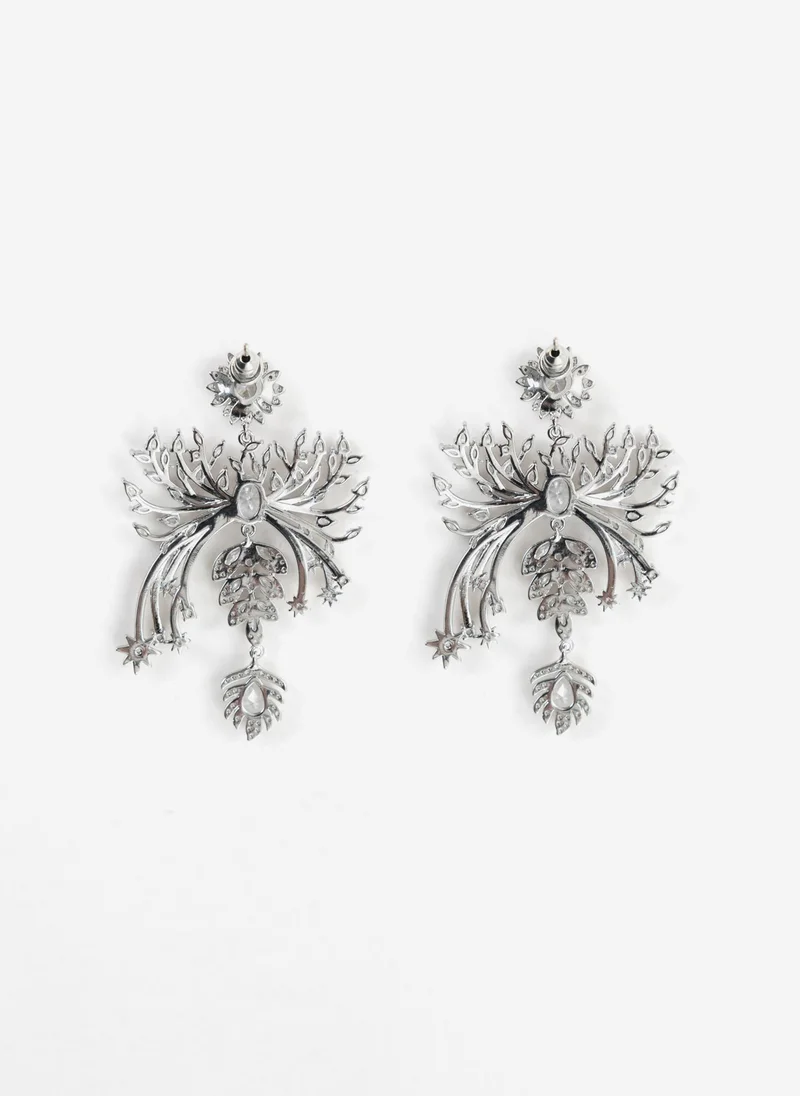 Lichi  Intricate stud earrings with different-sized stones for Women | Best Price UAE