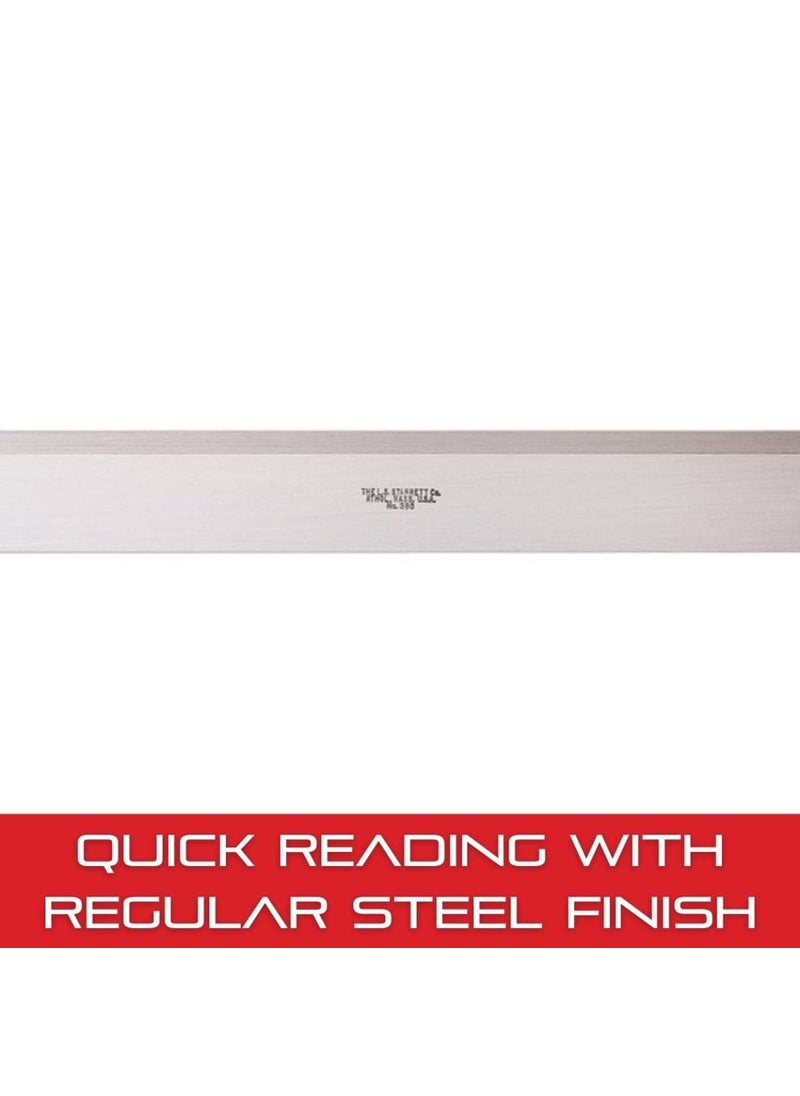 Starrett Starrett Steel Straight Edge with Bevel Edge Not Graduated  12 300mm Length 1164 44mm Thickness 11332 36mm Width  - Image 4