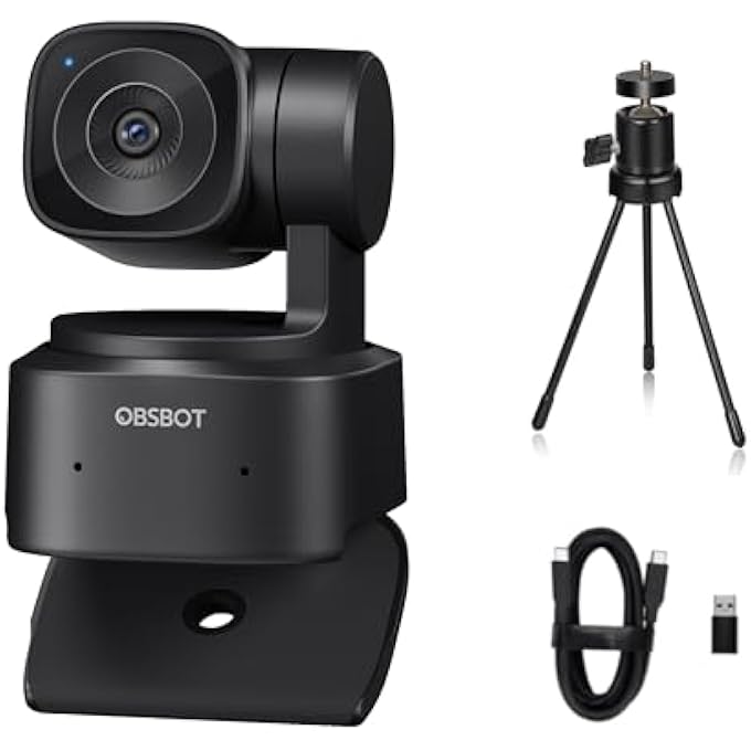 TINY SE WEBCAM,1080P 100FPS,EXTRA TRIPOD,VIDEO CALL,HD PTZ WEBCAM,1/2.8" SENSOR,GESTURE CONTROL,4X ZOOM,AI AUTO TRACK,LIVESTREAM FOR GAME/MEET/EDUCATE,WEB CAMERA FOR DESKTOP COMPUTER,PC,LAPTOP