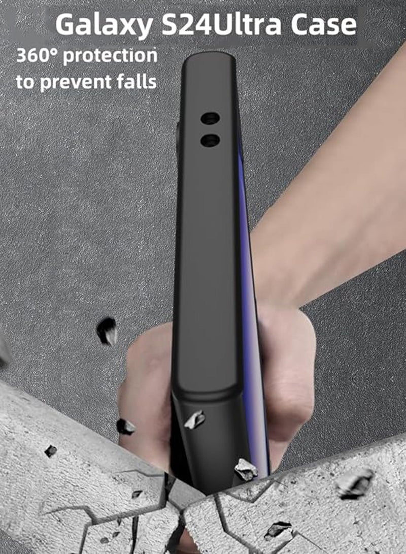 Rock Pow Galaxy S24Ultra Case Ultra Slim 2 in 1 Splicing Top and Bottom S24Ultra Case S24Ultra Case with Herringbone Splicing Contrast Color Design for S24Ultra - Image 5