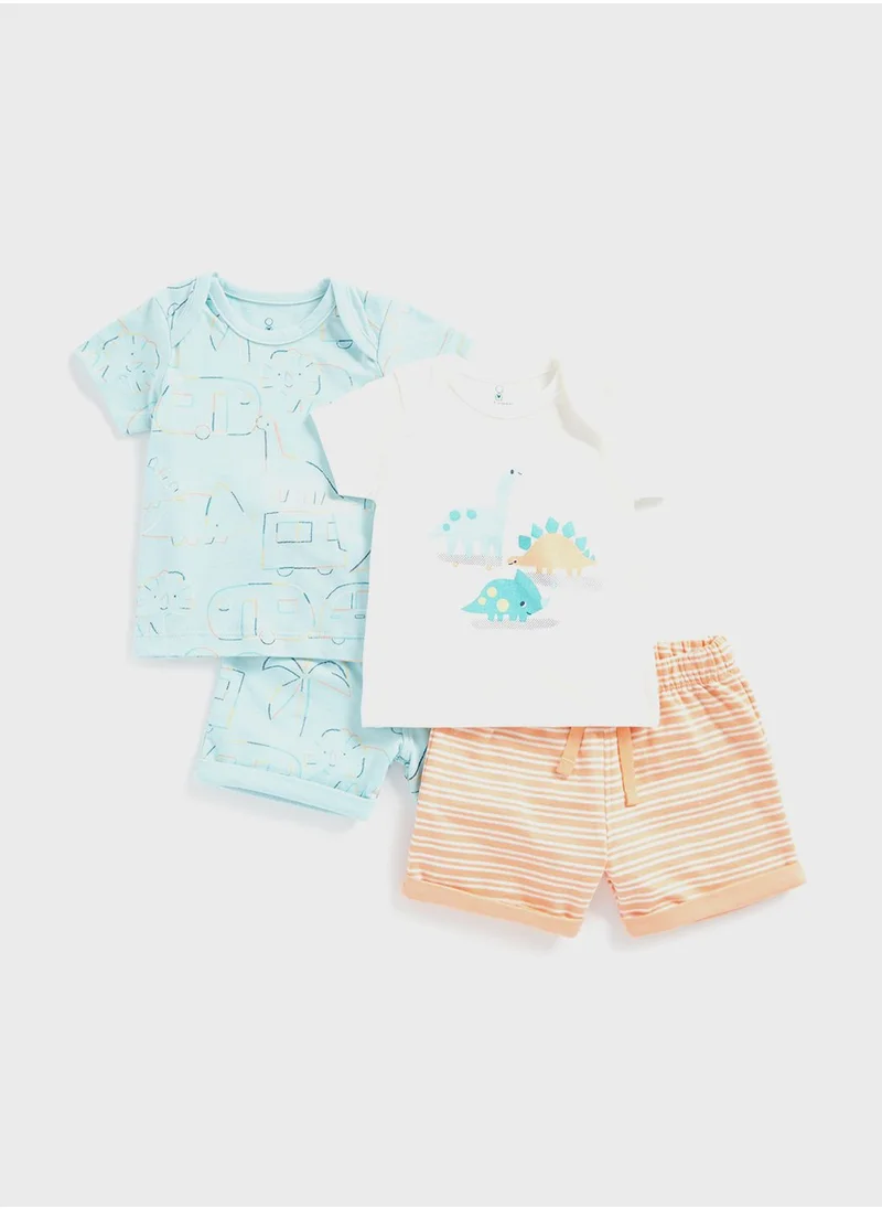 mothercare Four-Piece Shorts and T-Shirts Set