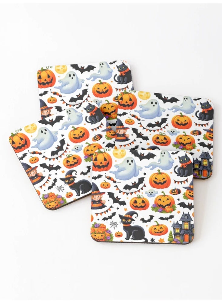 #3.. About Halloween Coasters (Set of 4) - Image 1