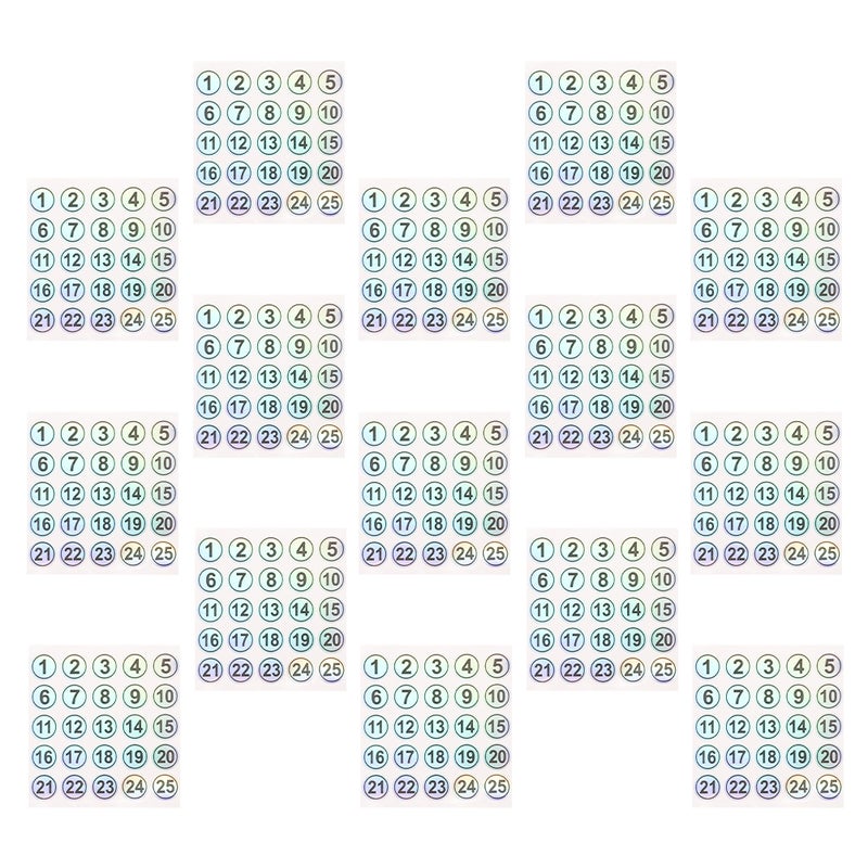 📦 ملصقات أرقام مقاومة للماء من في سي لاصقة للزينة 30 ورقة - Image 5