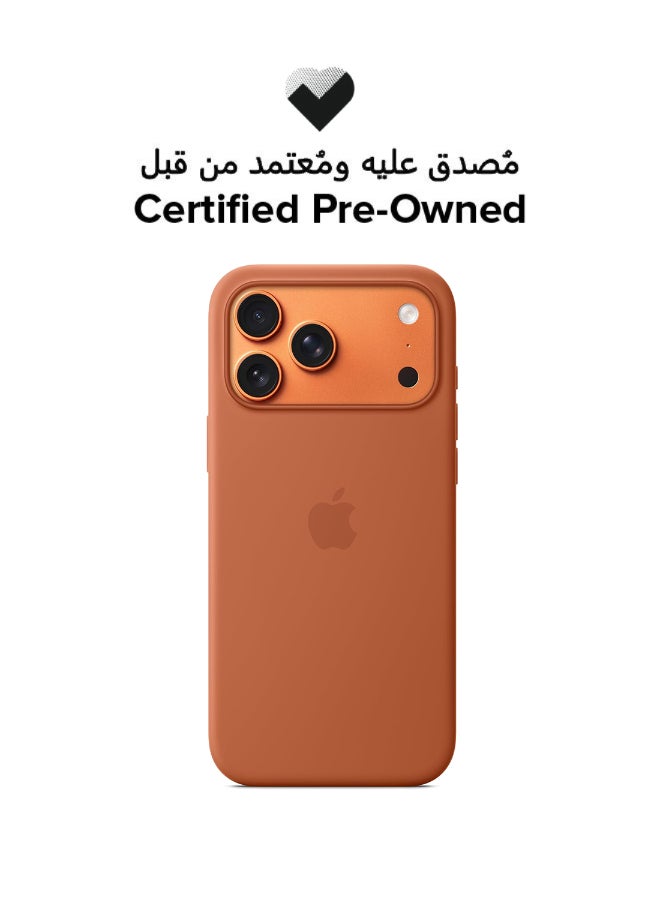 Apple Certified Pre Owned - iPhone 17 Pro Max Silicone Case with MagSafe – Terra Cotta - Image 1