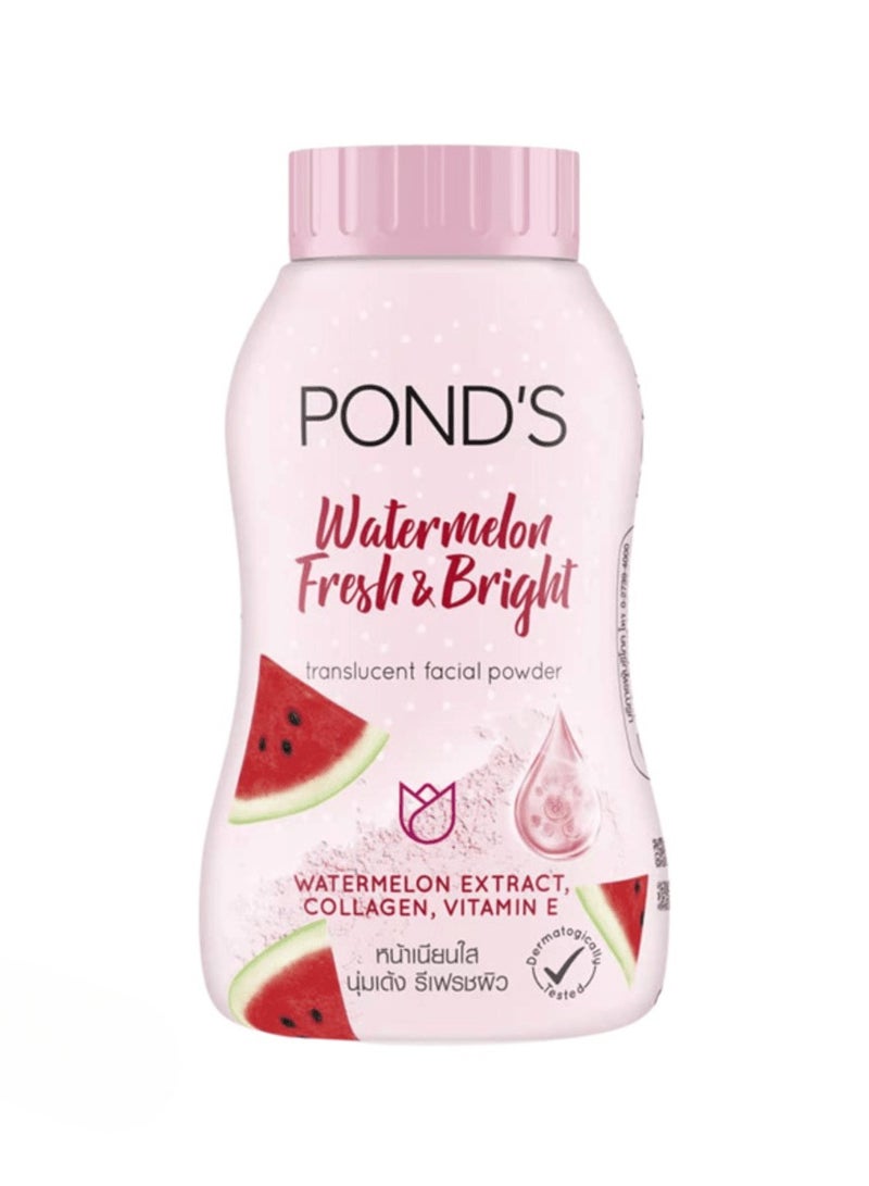 PONDS Pond’s Watermelon Fresh & Bright Translucent Facial Powder - Enriched with Collagen & Vitamin E