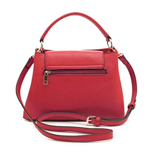 EVVE Women's Small Satchel Bag Classic Top Handle Purses Fashion Crossbody Handbags with Shoulder Strap | RD - Image 4