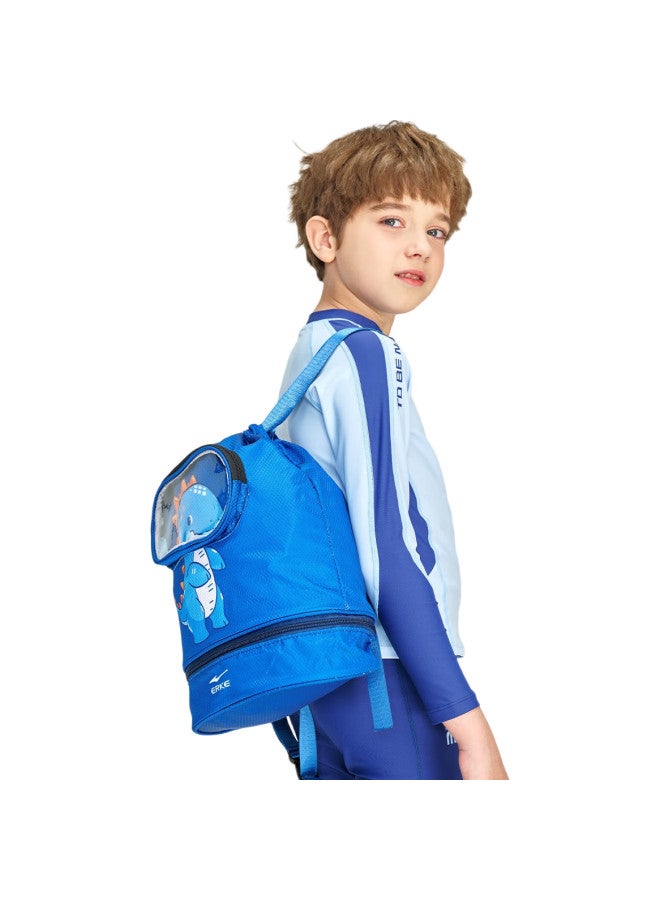 ERKE Children'S Swim Bag With Wet And Dry Separation, Water-Resistant, For Boys And Girls, Portable Sports Backpack With Large Capacity Storage Pockets - Image 2