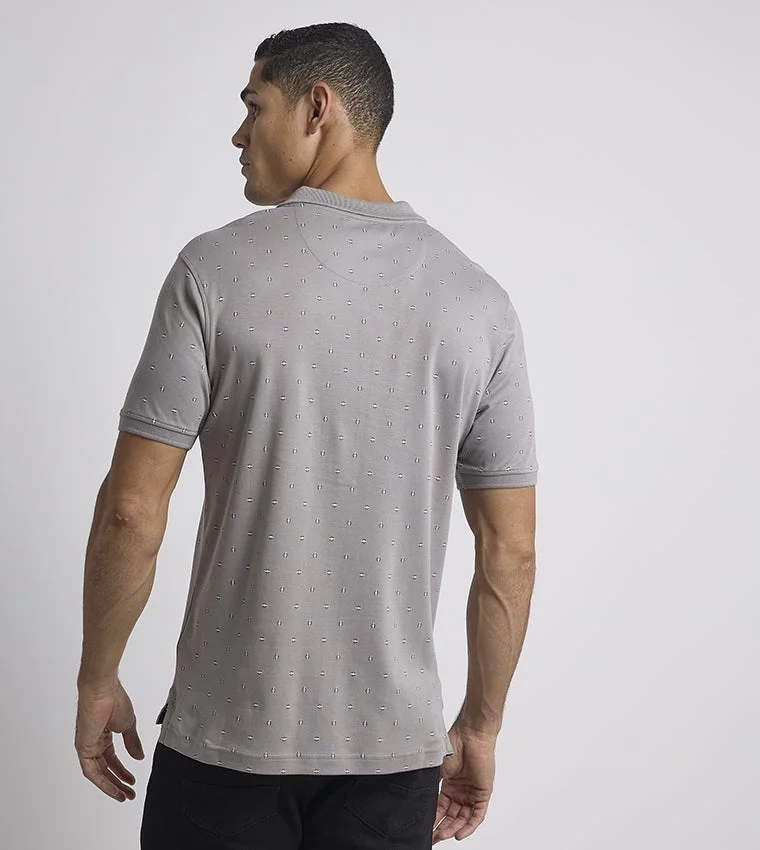 Ben Sherman  Ben Sherman Men's Short Sleeve Printed Polo Tees for Men | Best Price UAE