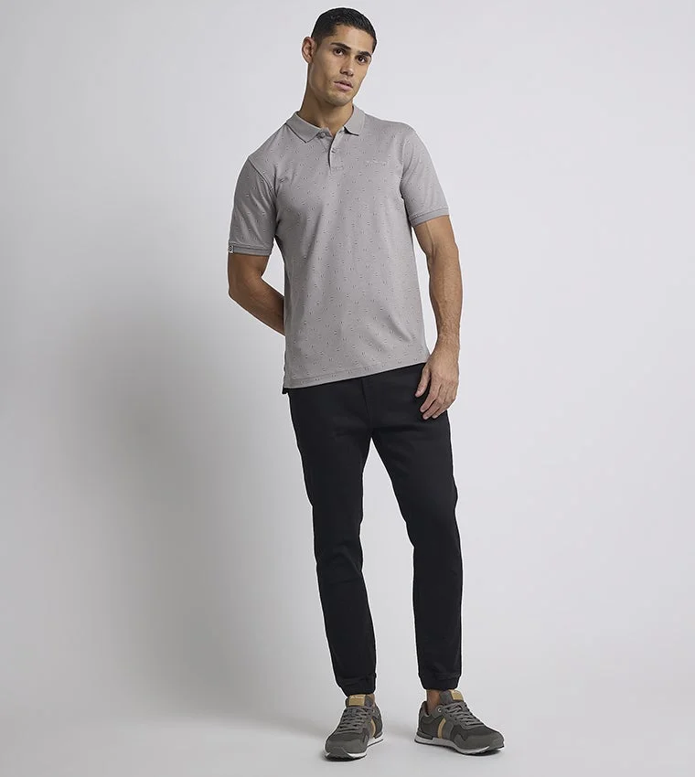 Ben Sherman  Ben Sherman Men's Short Sleeve Printed Polo Tees for Men | Best Price UAE