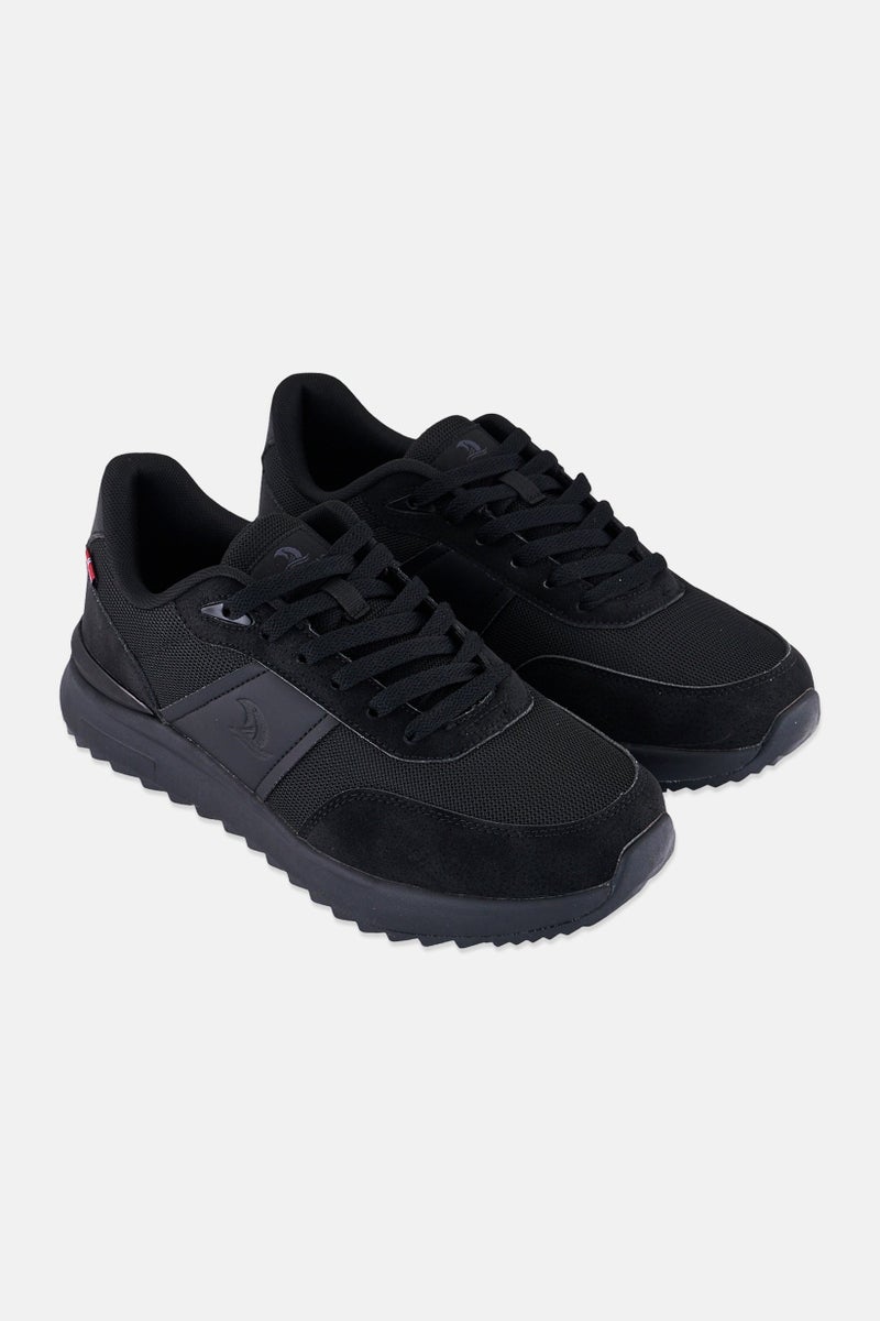 Nordland أحذية مشي للرجال برباط، سوداء - Image 1