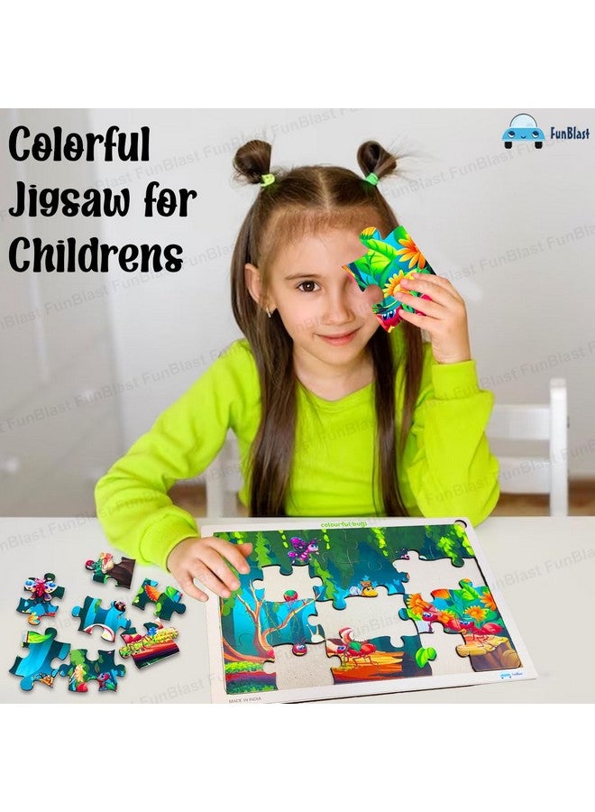 FunBlast Puzzles for Kids - 24 Pcs Honey Bee Jigsaw Puzzle for Kids of Age 3-5 Years, Wooden Board Jigsaw Puzzles, Floor Puzzle for Children, Learning and Educational Jigsaw Puzzle Toys - Image 4