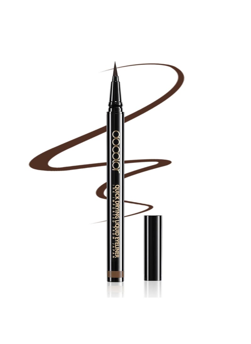 docolor - docolor Brown Eyeliner Ultra-Pigmented & Waterproof Eye Liner Quick Drying Liquid Eyeliner Vegan & Cruelty-Free - Image 1