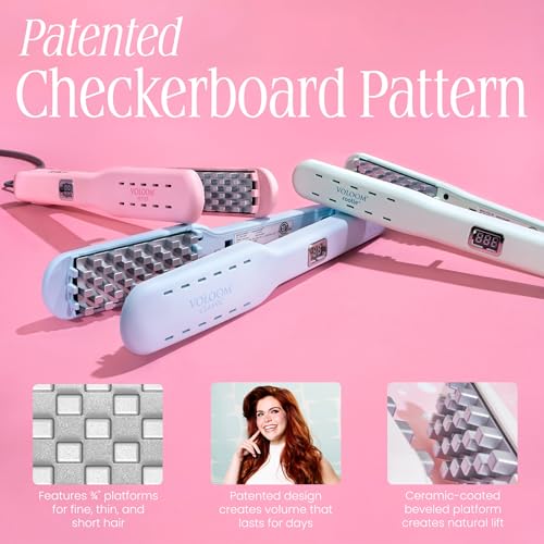 Voloom Rootie 3/4” Inch Professional Volumizing Ceramic Hair Iron | Lasting Hair Volume | for Short Or Thin Hair | Adjustable Temp | Auto Shut-Off - Image 3