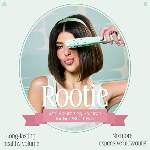 Voloom Rootie 3/4” Inch Professional Volumizing Ceramic Hair Iron | Lasting Hair Volume | for Short Or Thin Hair | Adjustable Temp | Auto Shut-Off - Image 2