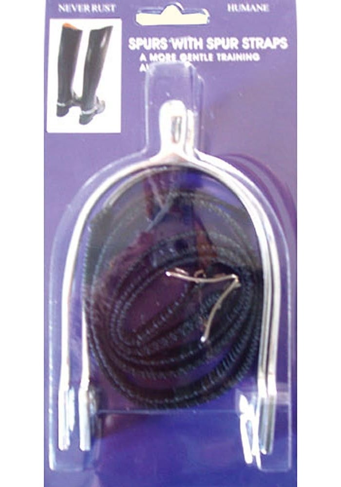 Coronet Child's Humane English Spurs with Nylon Straps - Never Rust