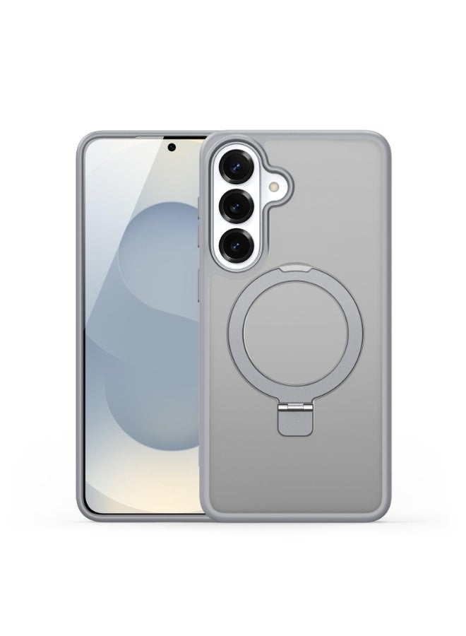 DUX DUCIS Samsung Galaxy S26 Plus 5G DUX DUCIS Yind Series Mag Series MagSafe Ring Holder Frosted Phone Case - Grey - Image 1